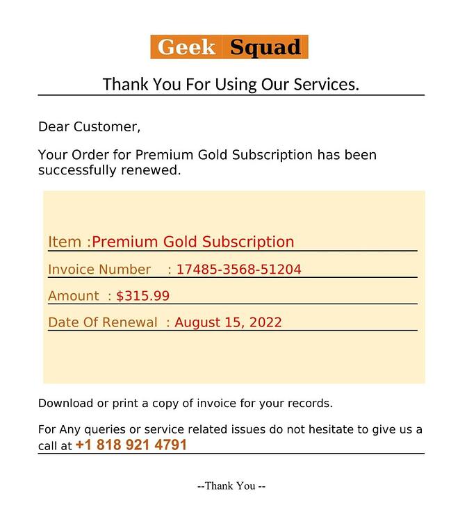 new scam number