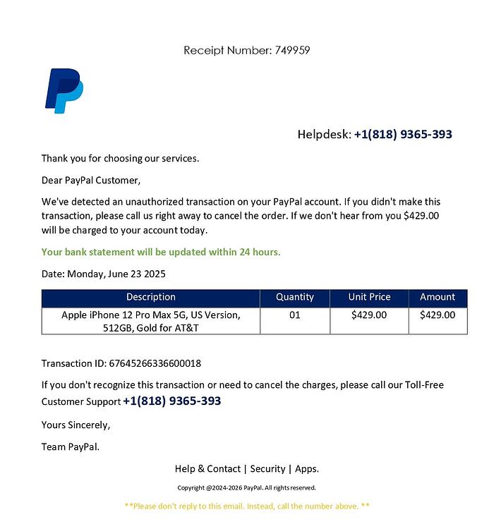 Paypalscam