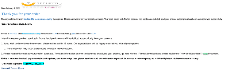 Norton Lifelock plus security