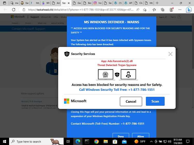 VirtualBox_Test Window_06_07_2023_08_13_43