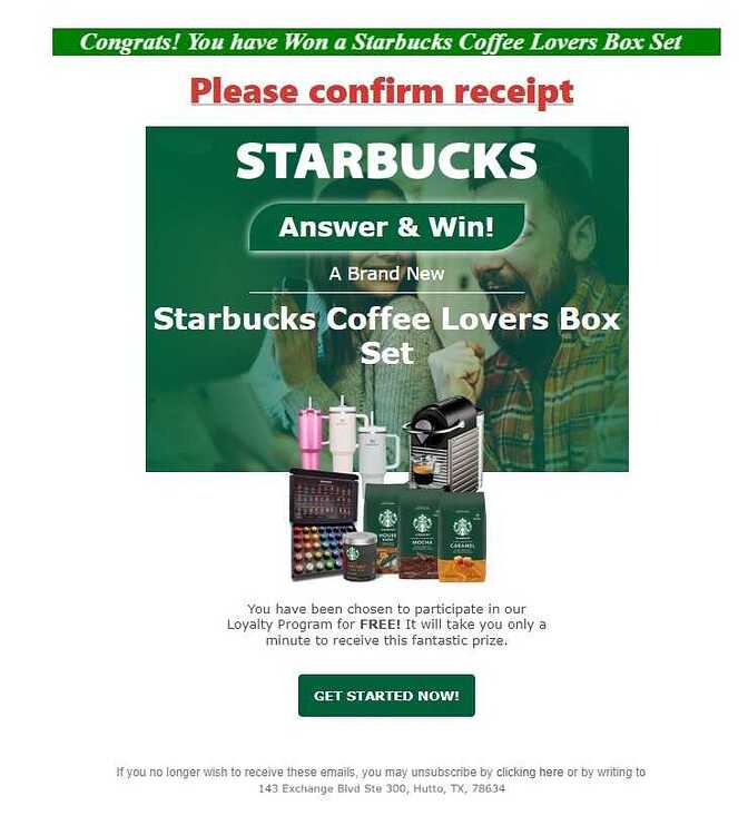 Starbucks Scam