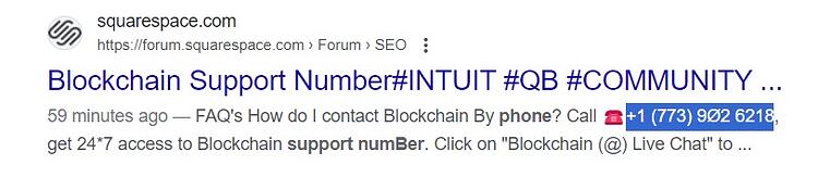Blockchain impersonators