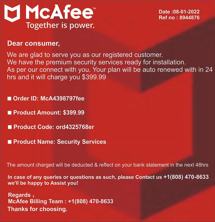 McAfee BILL@7666