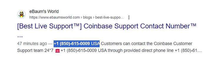 Coinbase Scam