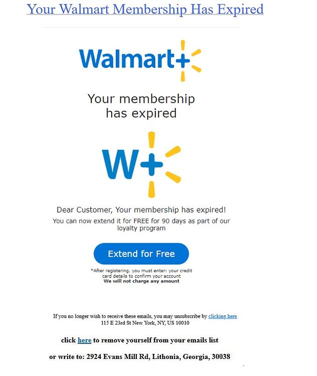 Walmart Scam