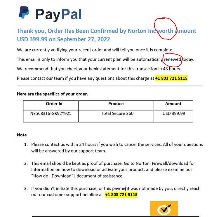 norton scam
