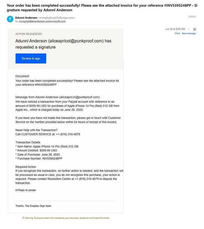 DropBox Scam