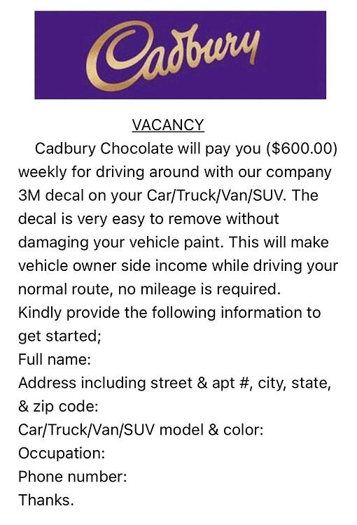 Cadbury Wrap