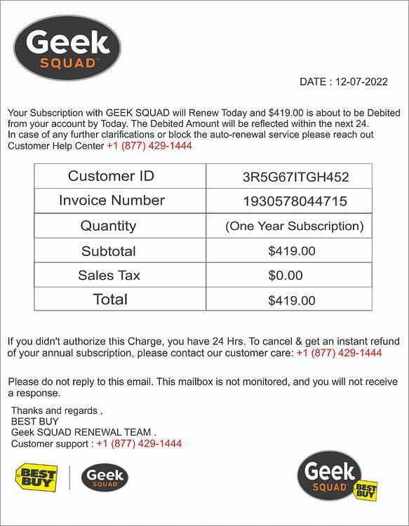 Invoice bill # 613464745856967