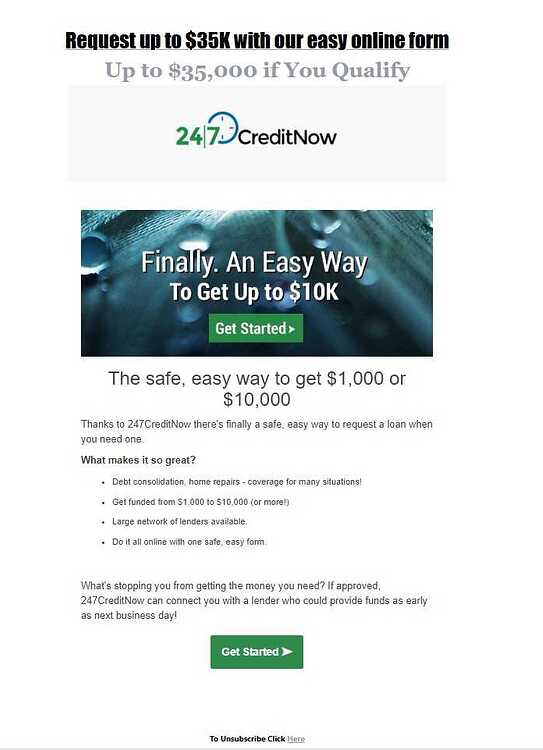 Credit Now Loan Scam 10 18 24