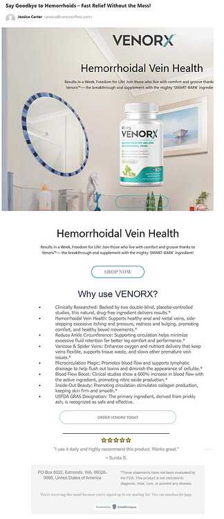 Venorx Hemorroid 03 21 25