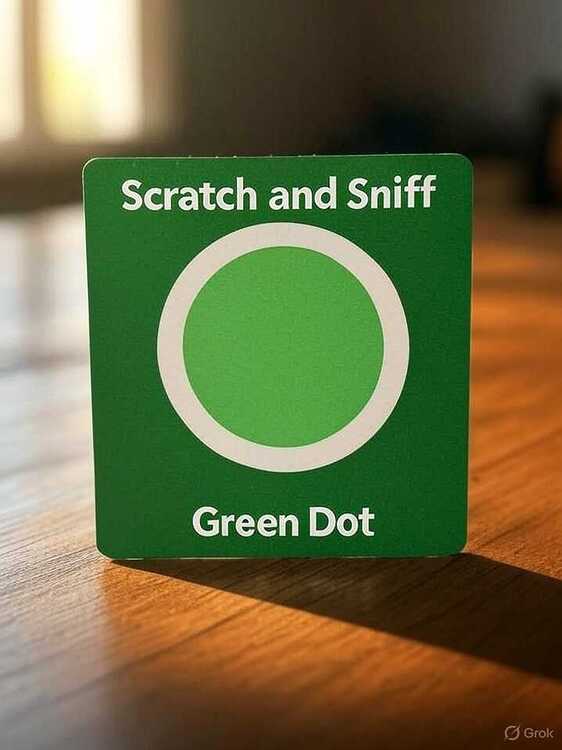 GreenDotScratchAndSniff