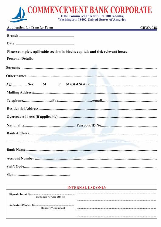 APPLICATION FORM