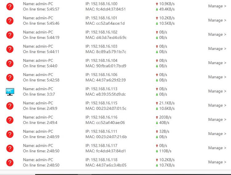 device list 1