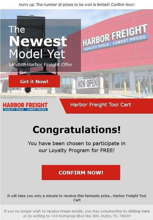 HARBOR FREIGHT SCAM 09 25 24