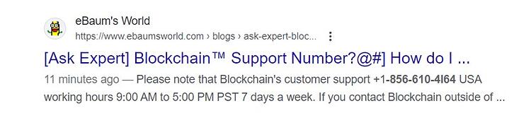 Blockchain Scam