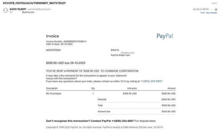 Coinbase Scam 10 30 25