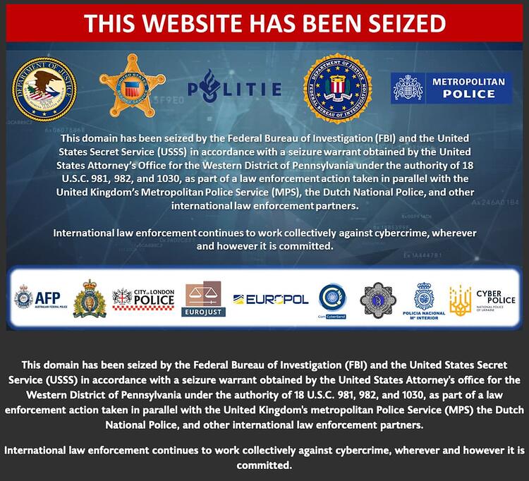 iSpoof.cc being seized by government authorities