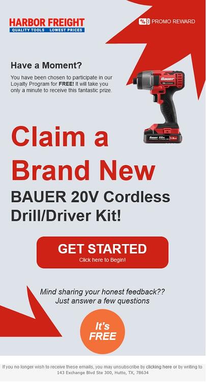 HARBOR FREIGHT SCAM