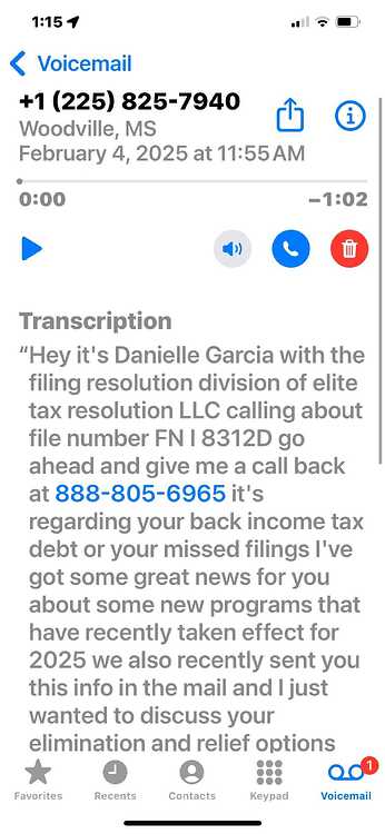 IRS scam 2 4 25