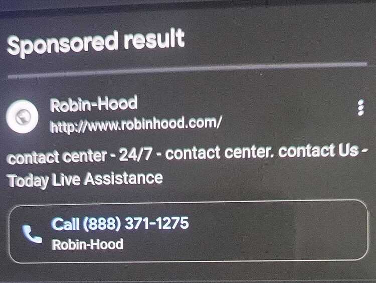 robinhood scamms