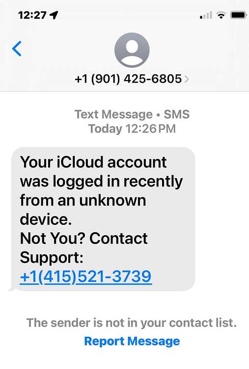 ICLOUD SCAM 07 30 25