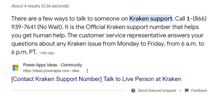 Kraken Scam