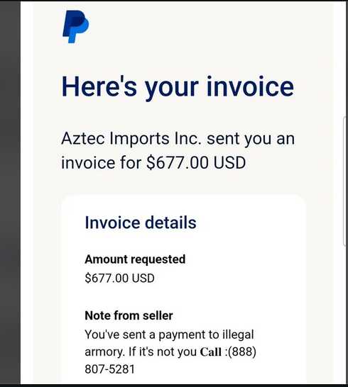 Paypal Invoice